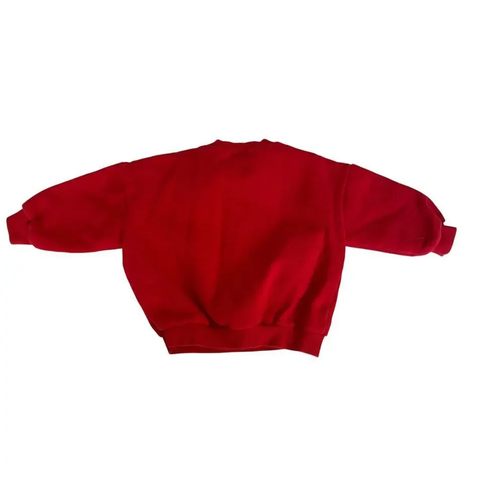 Disney Girls Red Christmas Minnie Sweatshirt Size S